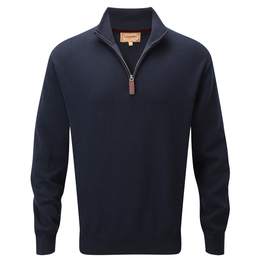 Schoffel Cotton Cashmere 1/4 Zip Jumper 