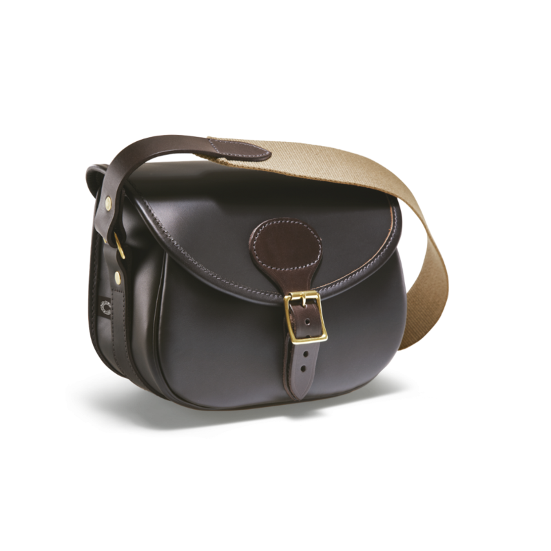 Croots Byland Leather Cartridge Bag with 75 / 100 / 150 cartridge capacity Dark Havana