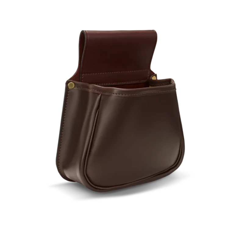 Croots Byland Leather Panier Bag Oxblood Front