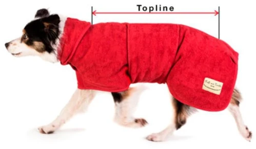 Ruff and Tumble Dog Coat sizing guide