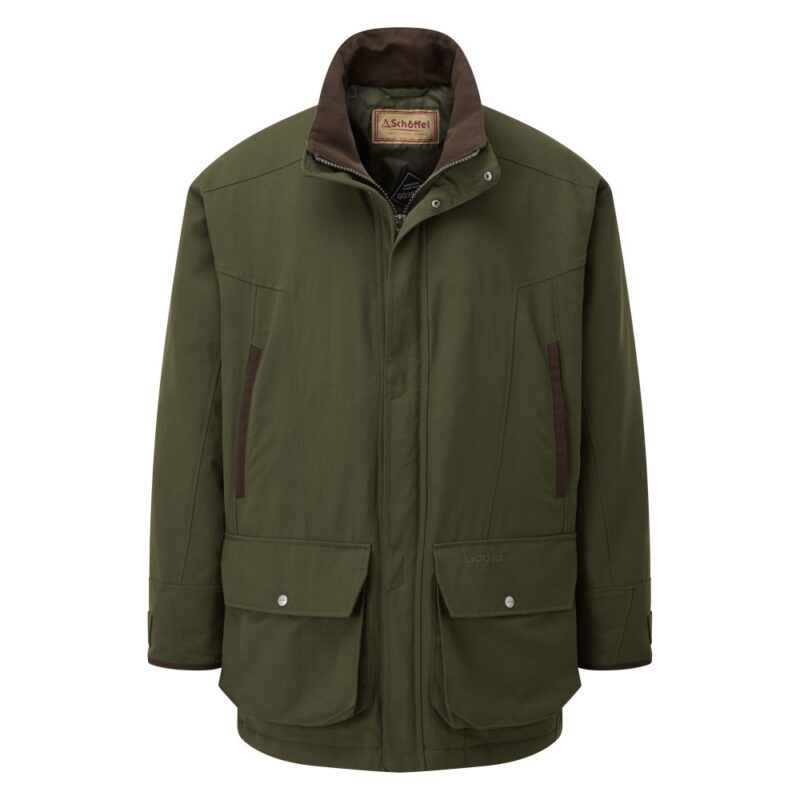 Schoffel Ptarmigan Classic Coat in hunter Green Front