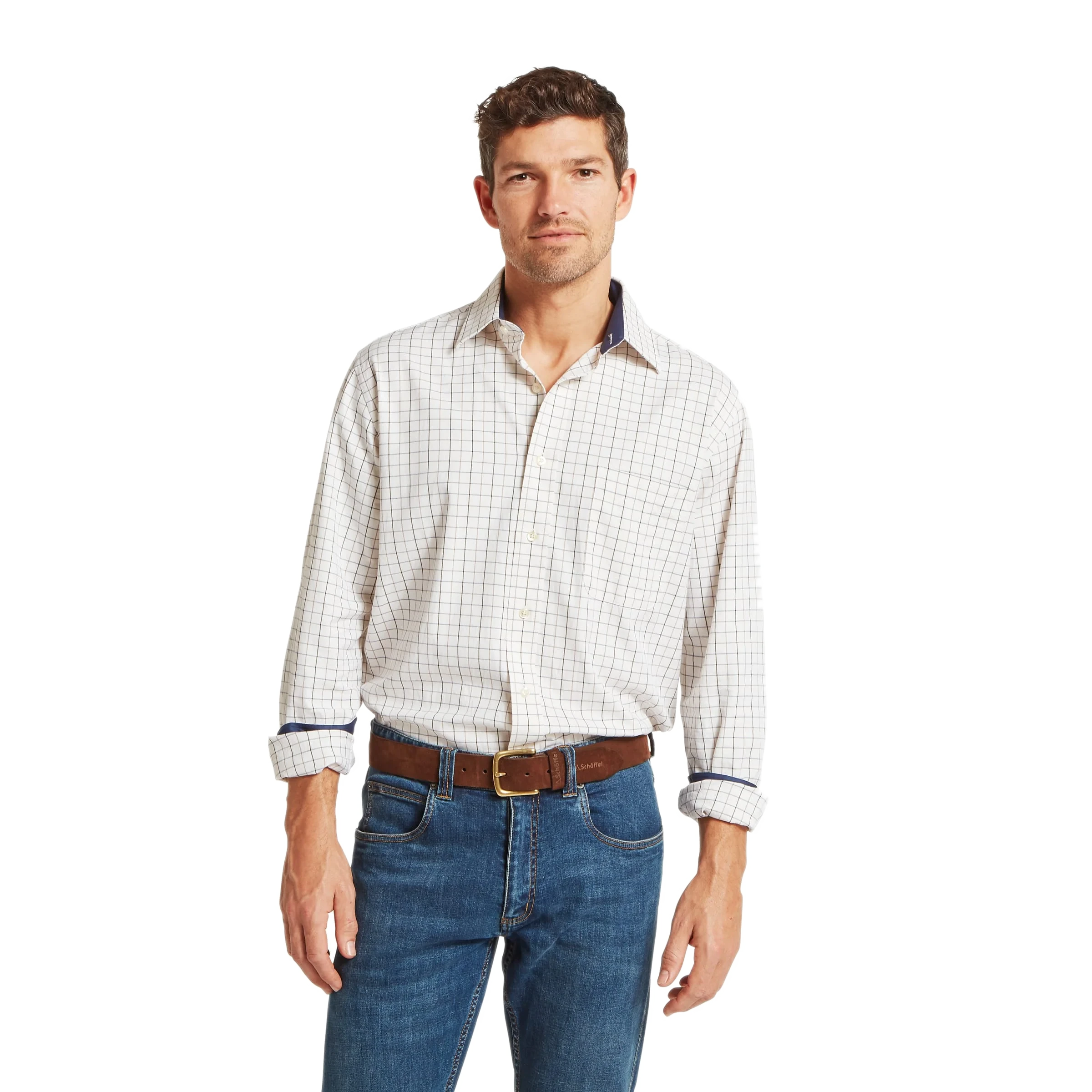Schoffel Mens Burnham Tattersall Shirt