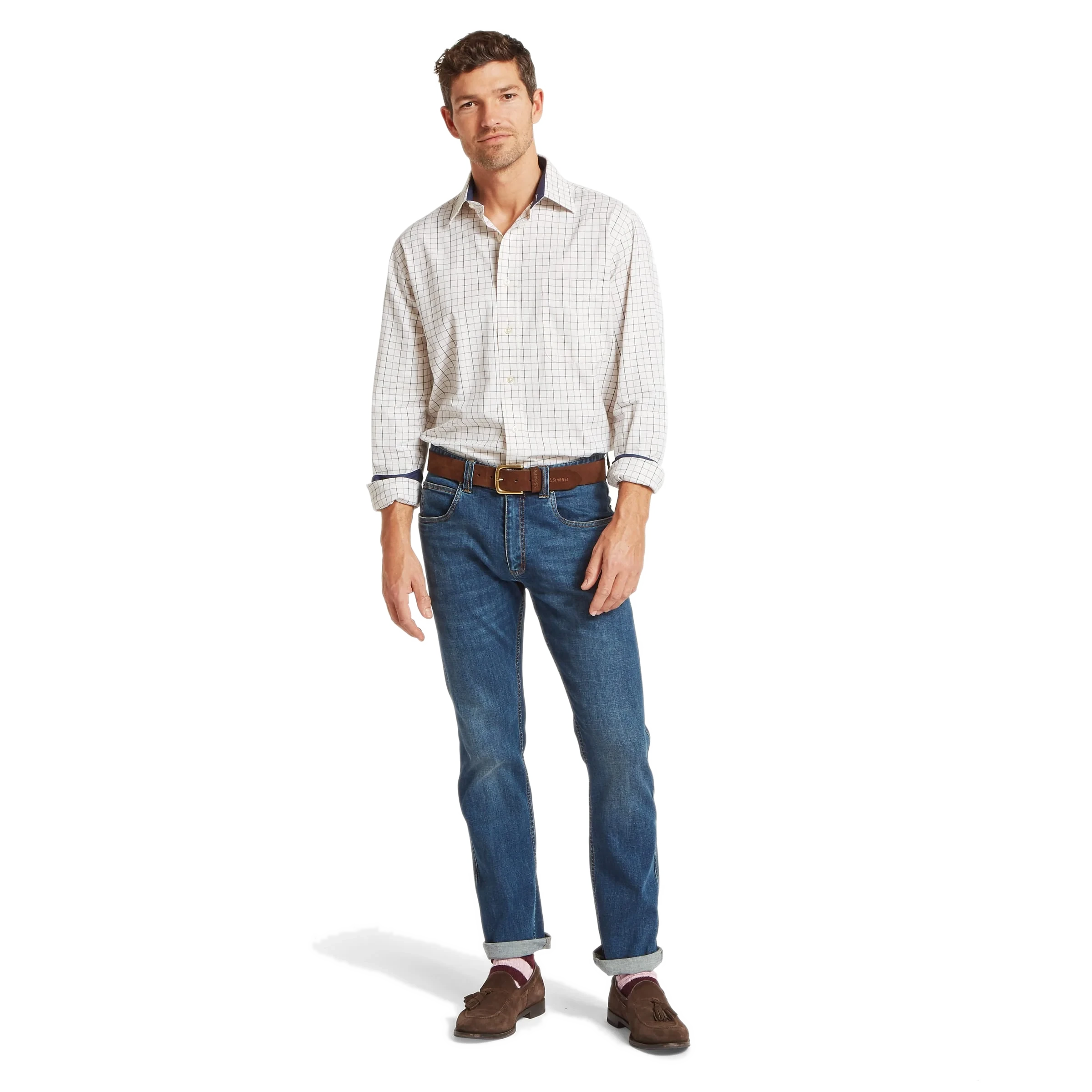 Schoffel Mens Burnham Tattersall Shirt