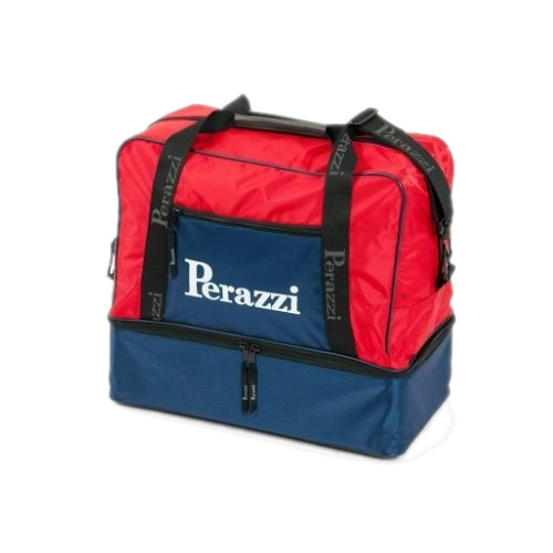 Perazzi Large Range Bag with blue base and red upper