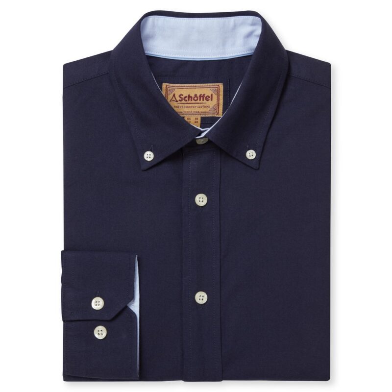 Schoffel Holt Tailored Shirt in Navy