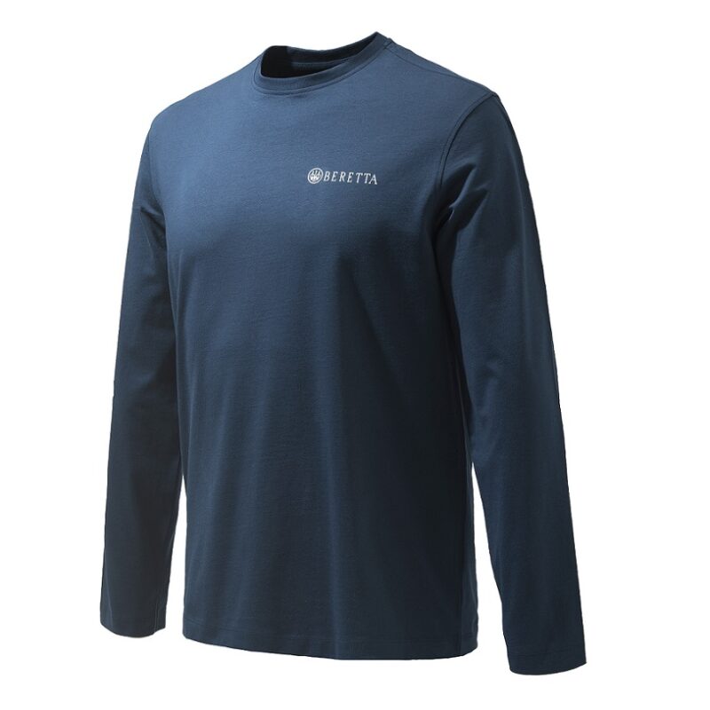 Beretta Blue Total Eclipse Long Sleeved T Shirt from the front