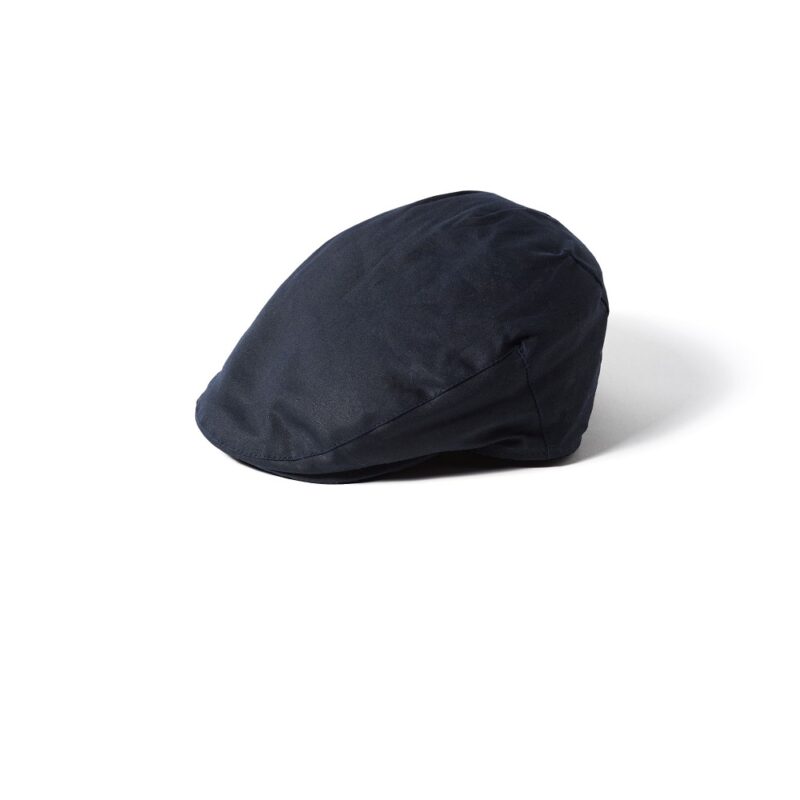 Failsworth Wax Flat Cap Navy