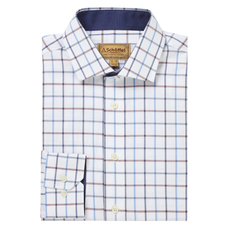 Schoffel Mens Baconsthorpe Shirt in Vintage Navy Check