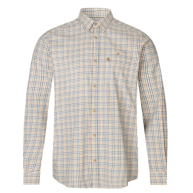 Seeland Shooting Shirt in Classic yellow Check front