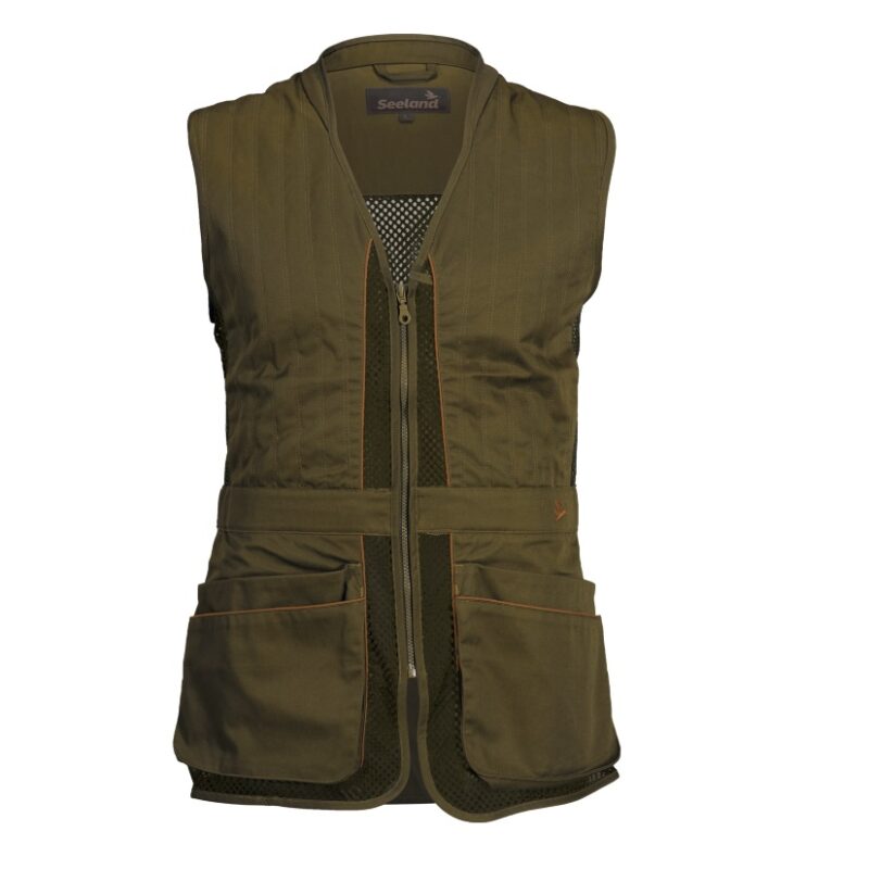 Seeland Mens Skeet Waistcoat in Duffel Green Front