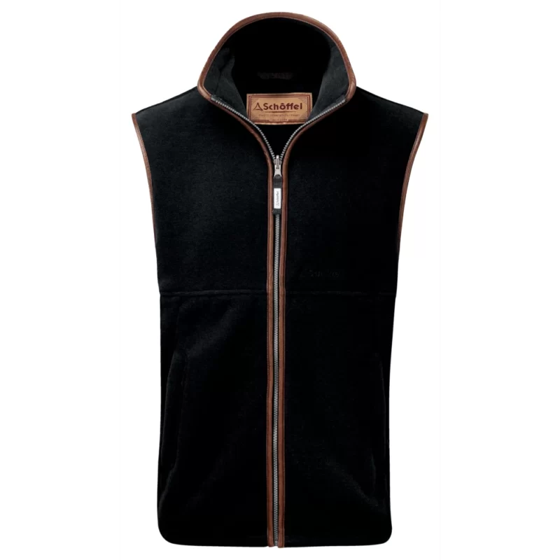 Schoffel Oakham Fleece Mens Country Gilet in Gunmetal