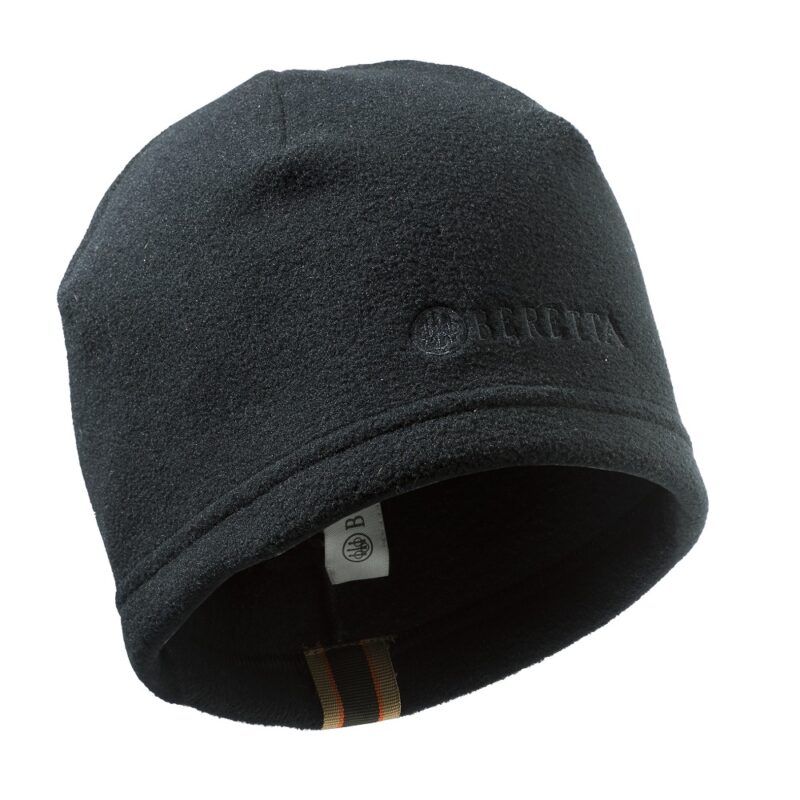 Beretta Fleece Beanie in Black Front