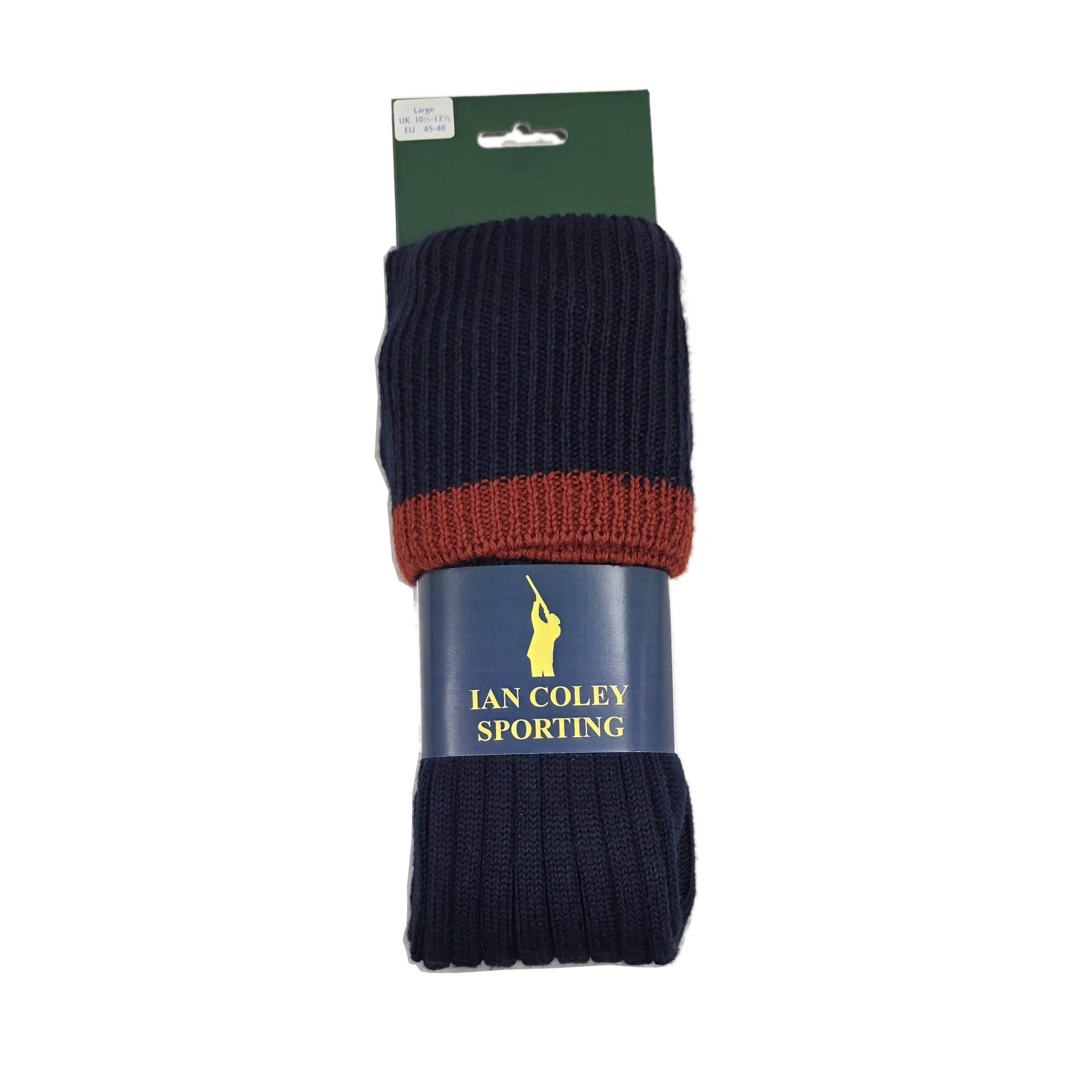 Mens Estate Field Socks Navy Chestnut