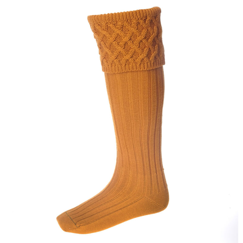 Mens Rannoch Socks in Ochre