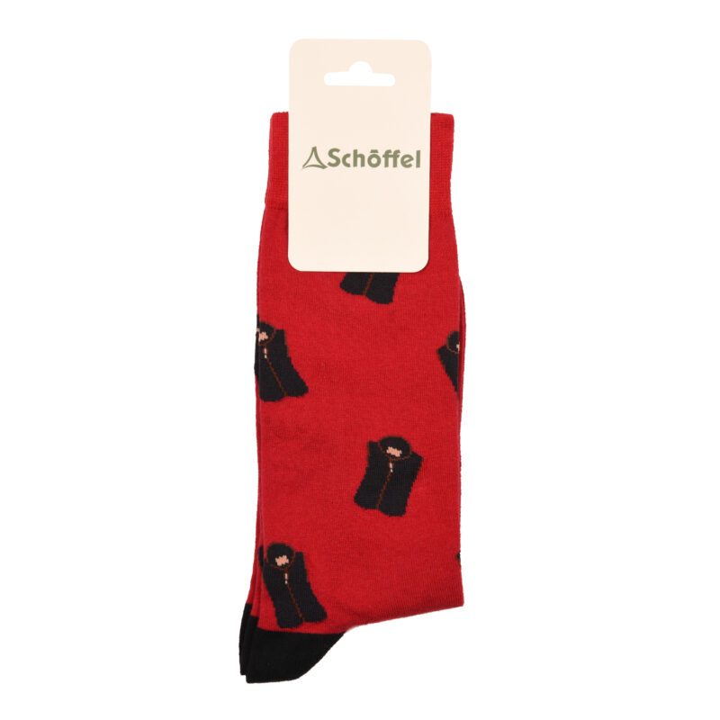 Schoffel Mens Cotton Sock in Chilli Oakham