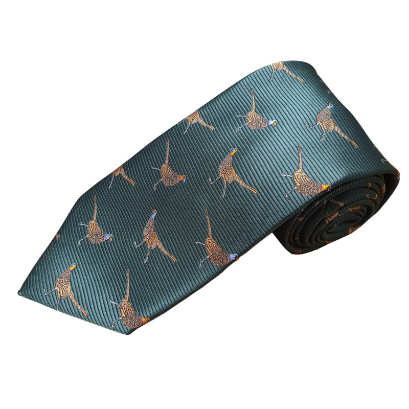 PL Sells Strutting Pheasant Tie Green