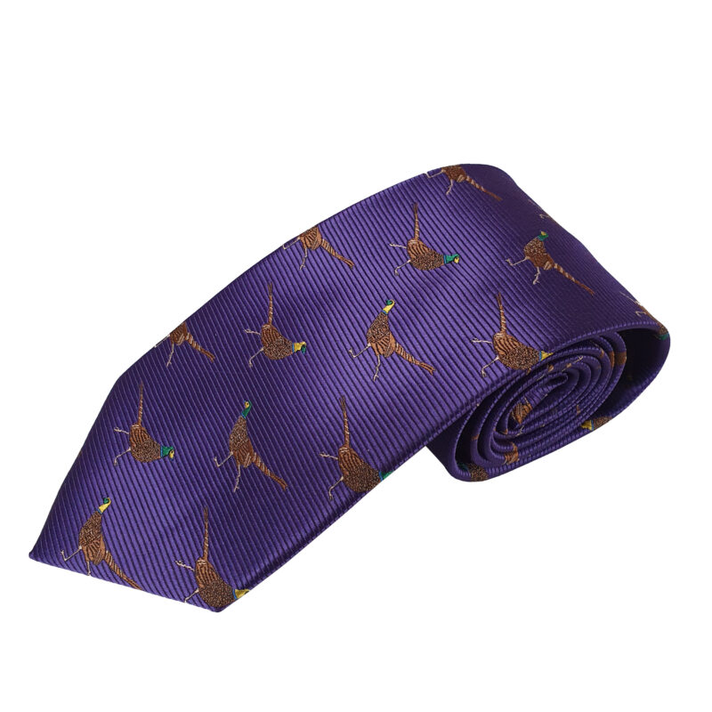 PL Sells Strutting Pheasant Tie Purple