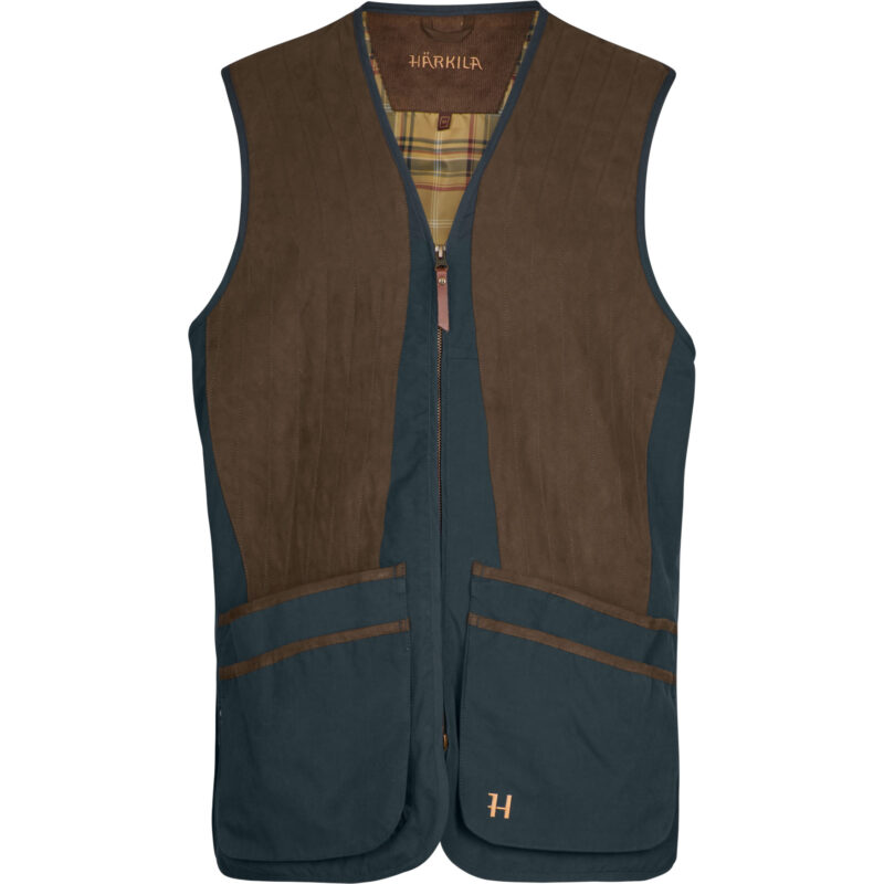 Harkila Rannoch Shooting Waistcoat in Dark Navy Front