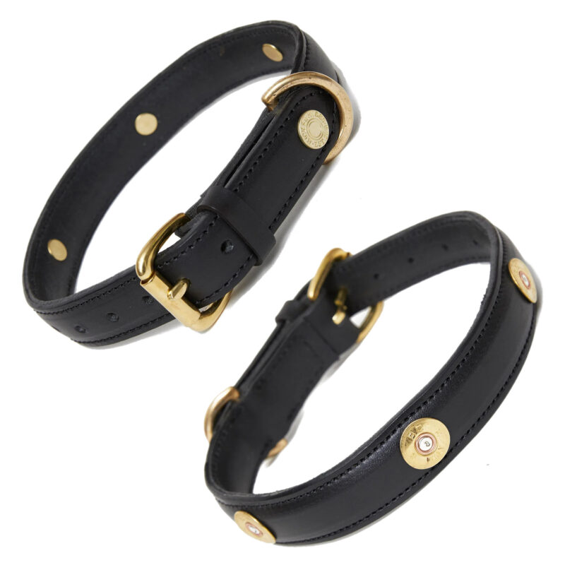 Hicks and Hides Laverton Dog Collar In Black