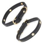 Hicks and Hides Stanway Dog Collar in Black