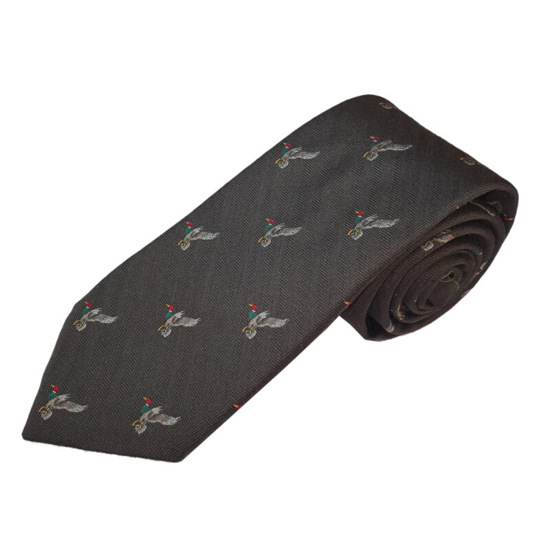 Ian Coley Flying Duck Tie in Brown