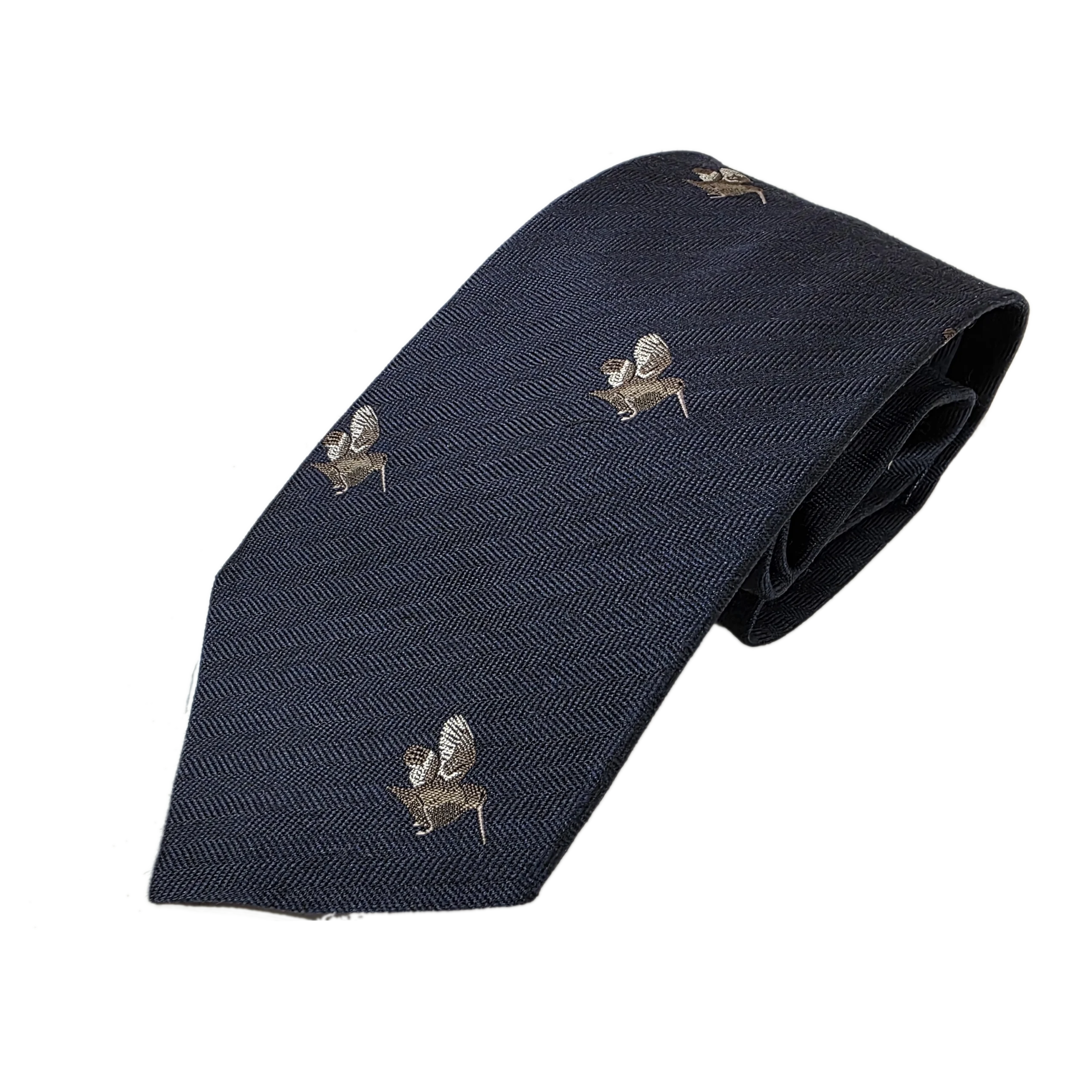 Ian Coley Woodcocks on Navy Tie