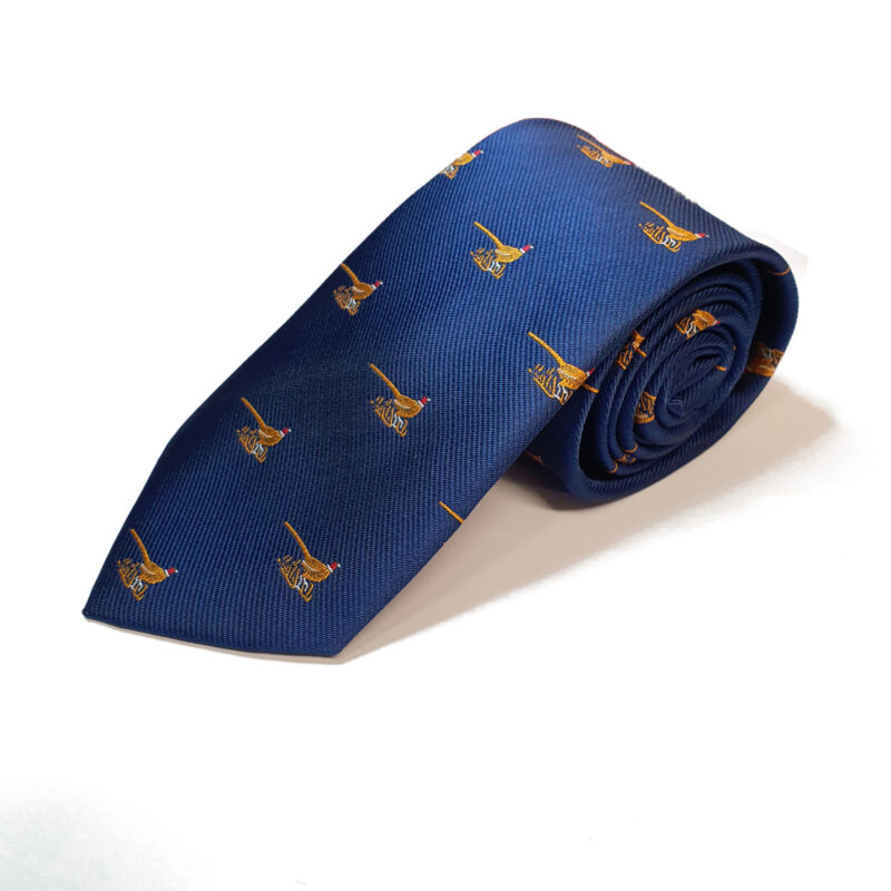 PL Sells Standing Pheasant Tie in Navy