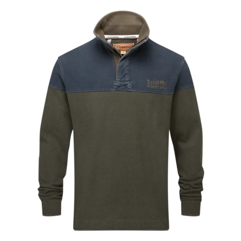 Schoffel Helford Heritage Sweatshirt Peat Green