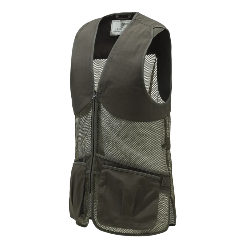Beretta Full Mesh Vest in Brown Bark Front