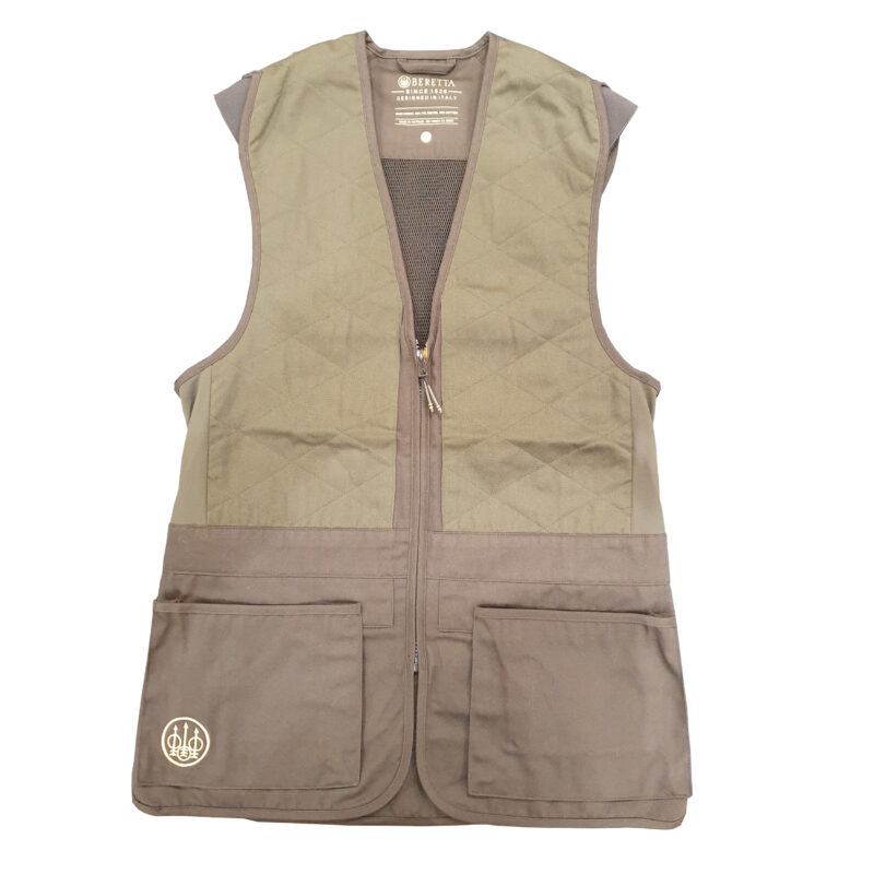 Beretta Tredi Skeet Vest in Brown Bark Front