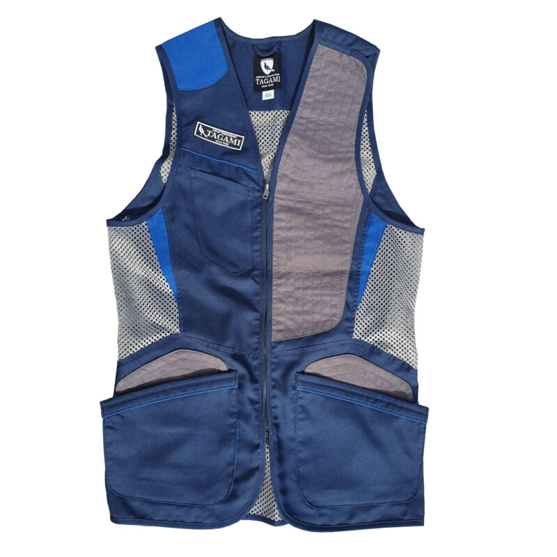 Tagami Left Handed Skeet Vest Blue and Grey
