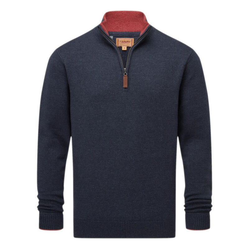 Schoffel Blair Quarter Zip Jumper Ink Navy
