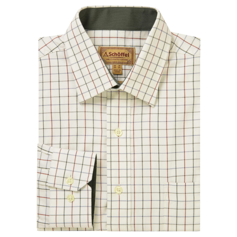 Schoffel Mens Burnham Tattersall Shirt Woodland Tattersall