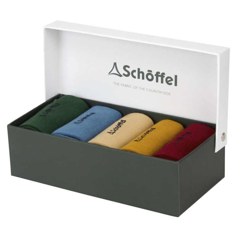 Schoffel Bamboo Socks 5 Pack Logo Oat Mix