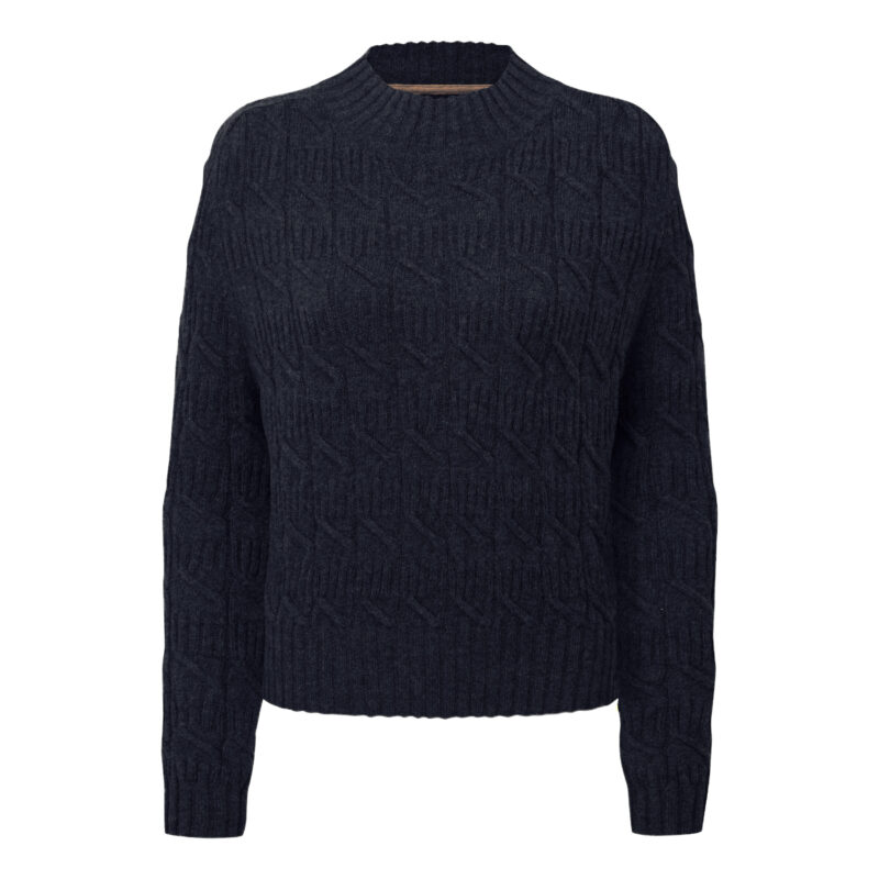 Schoffel Sandsend Cable Jumper in Navy