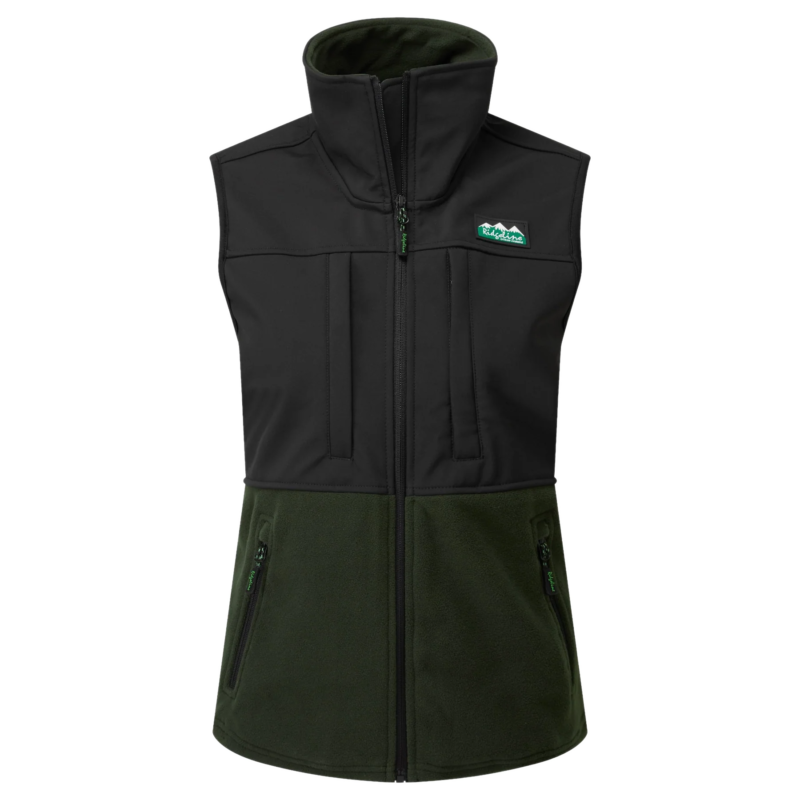 Ridgeline Womens Hybrid Vest Olive Black