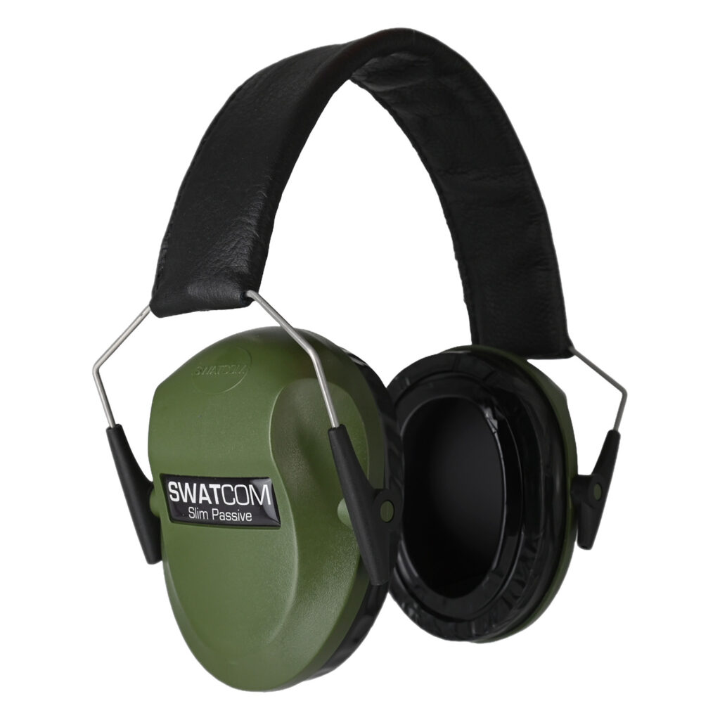 Swatcom Slim Passive Folding EarMuff Green