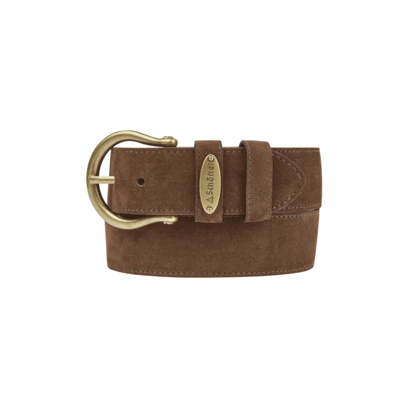 Schoffel Womens Dovedale Suede Belt Chocolate Suede