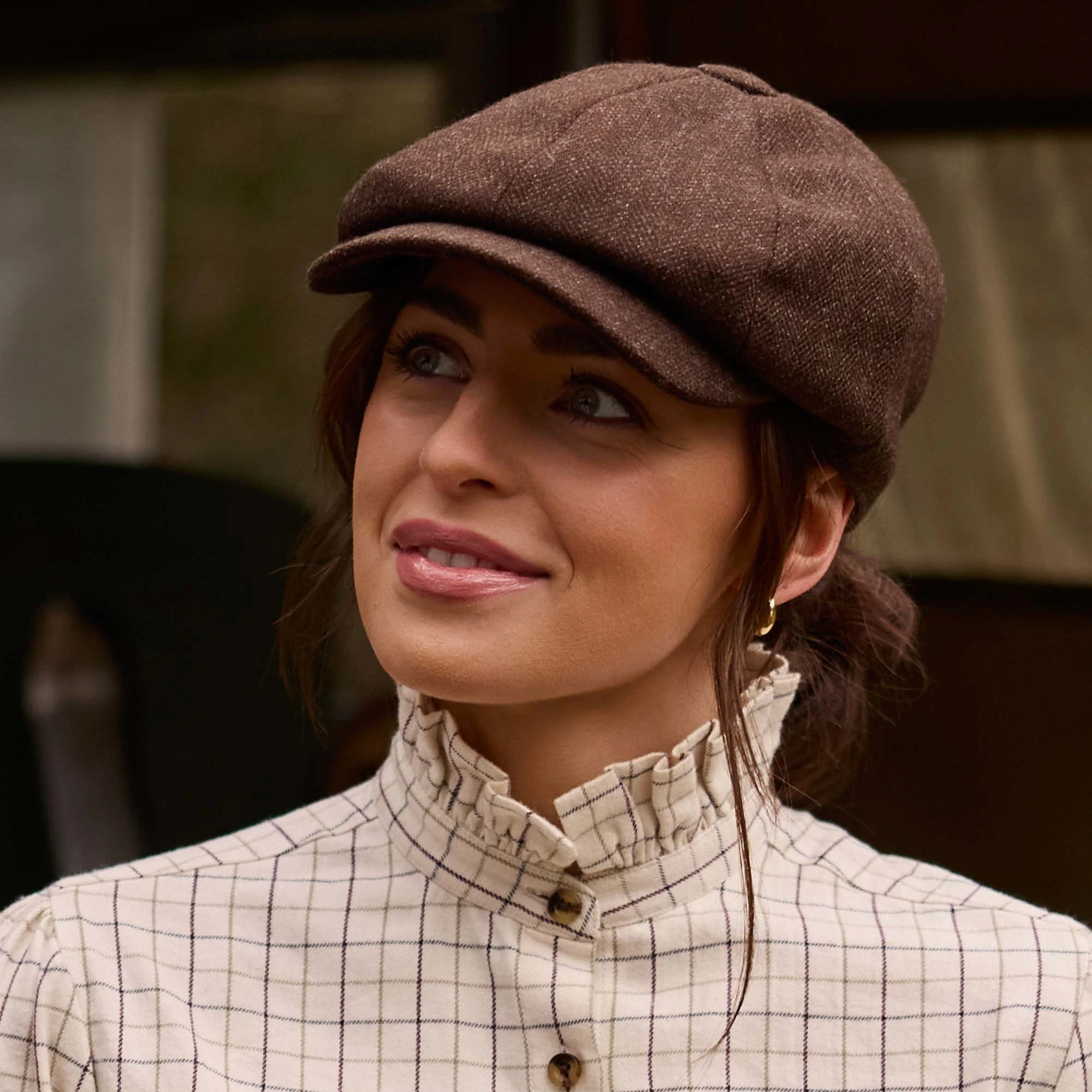 Chocolate Herringbone Tweed