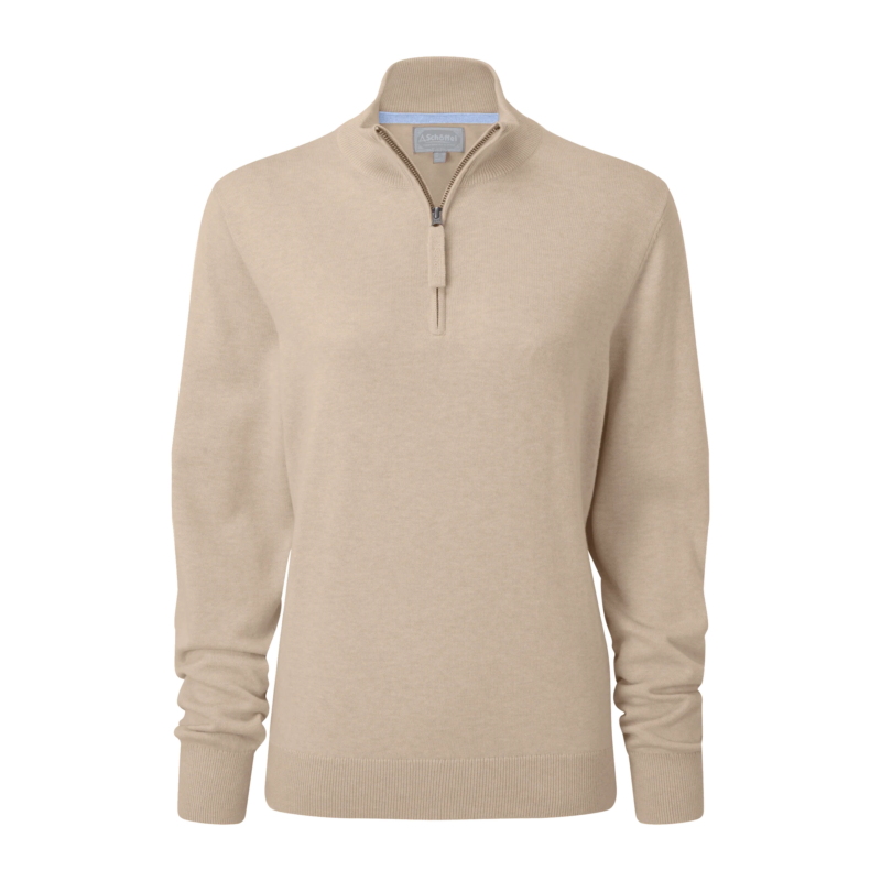 Schoffel Polperro Pima Jumper 1/4 Zip Oat