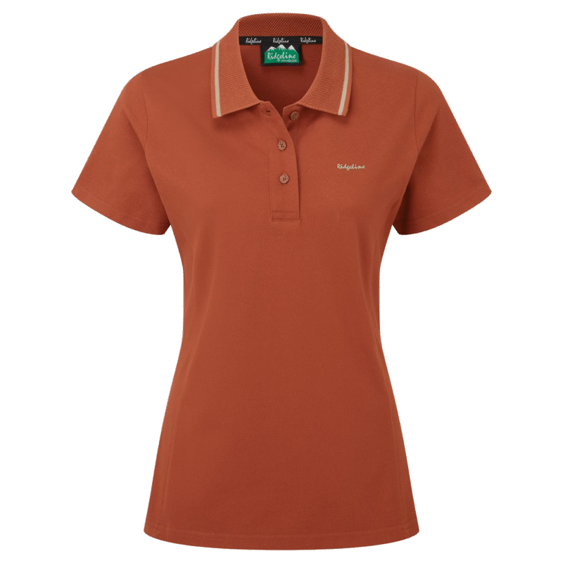 Ridgeline Womens Kilworth Polo Top Russet