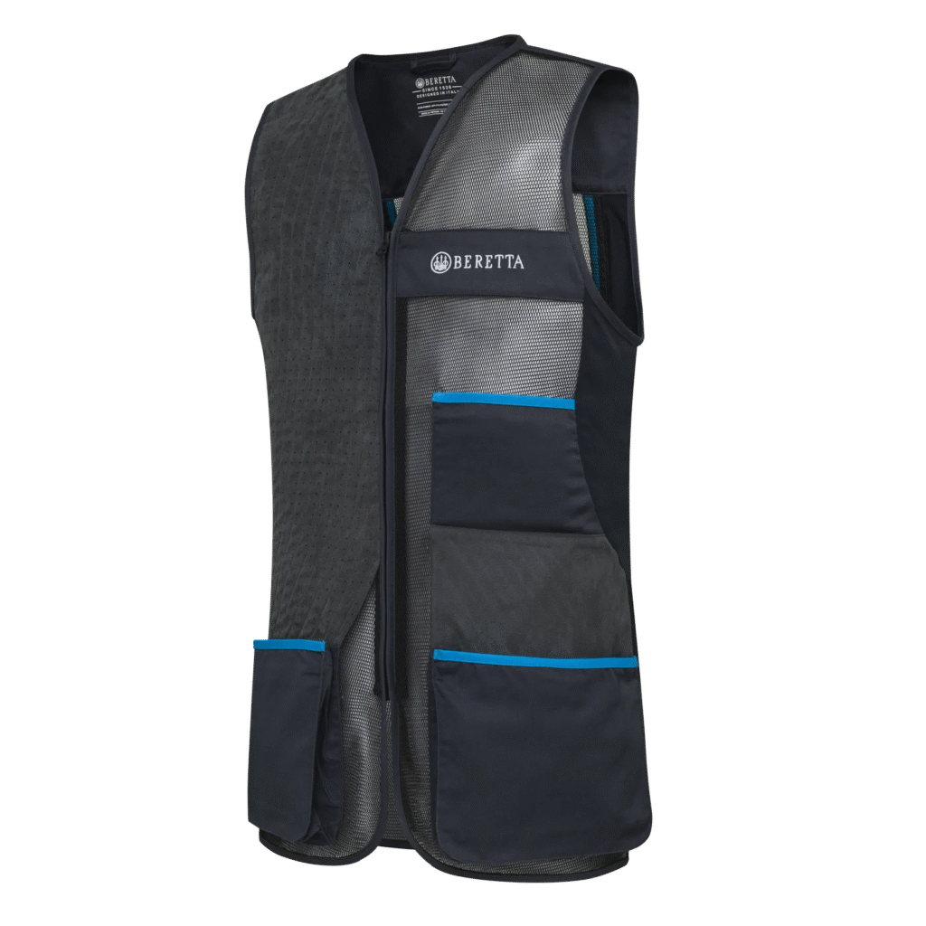 Beretta Uniform Pro 20.20 Shooting Vest Black and Blue Excell