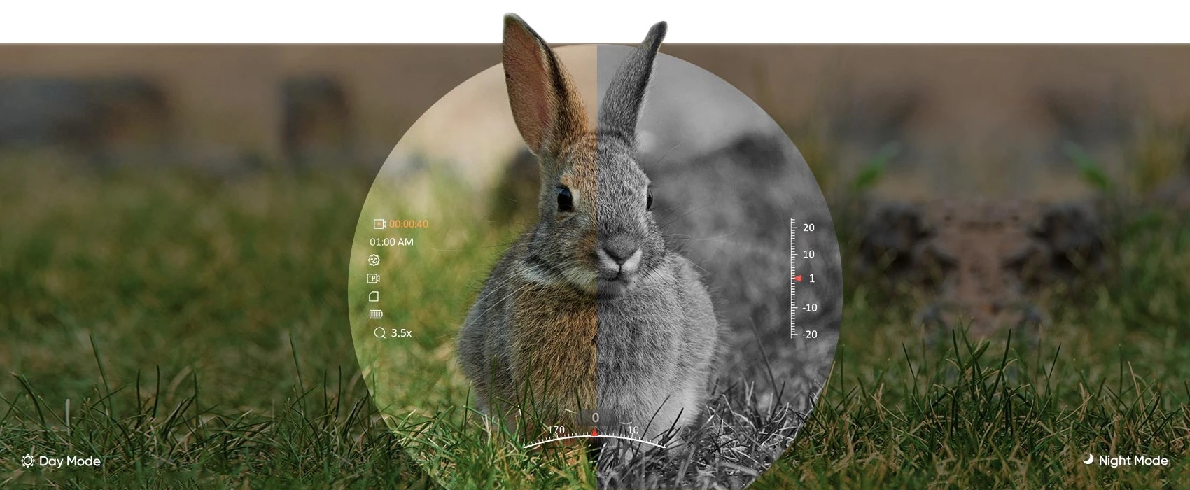 HikMicro Alpex Lite Rifle Scope Day vs Night