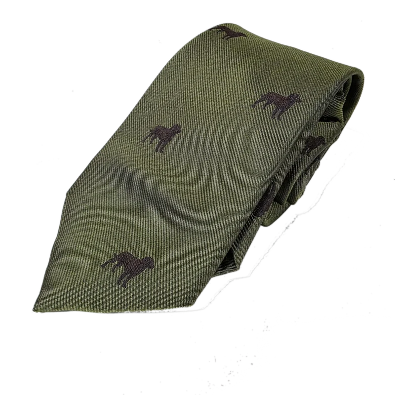 Ian Coley Brown Labrador Tie