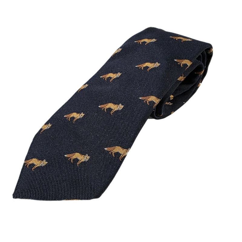Ian Coley Fox Tie navy