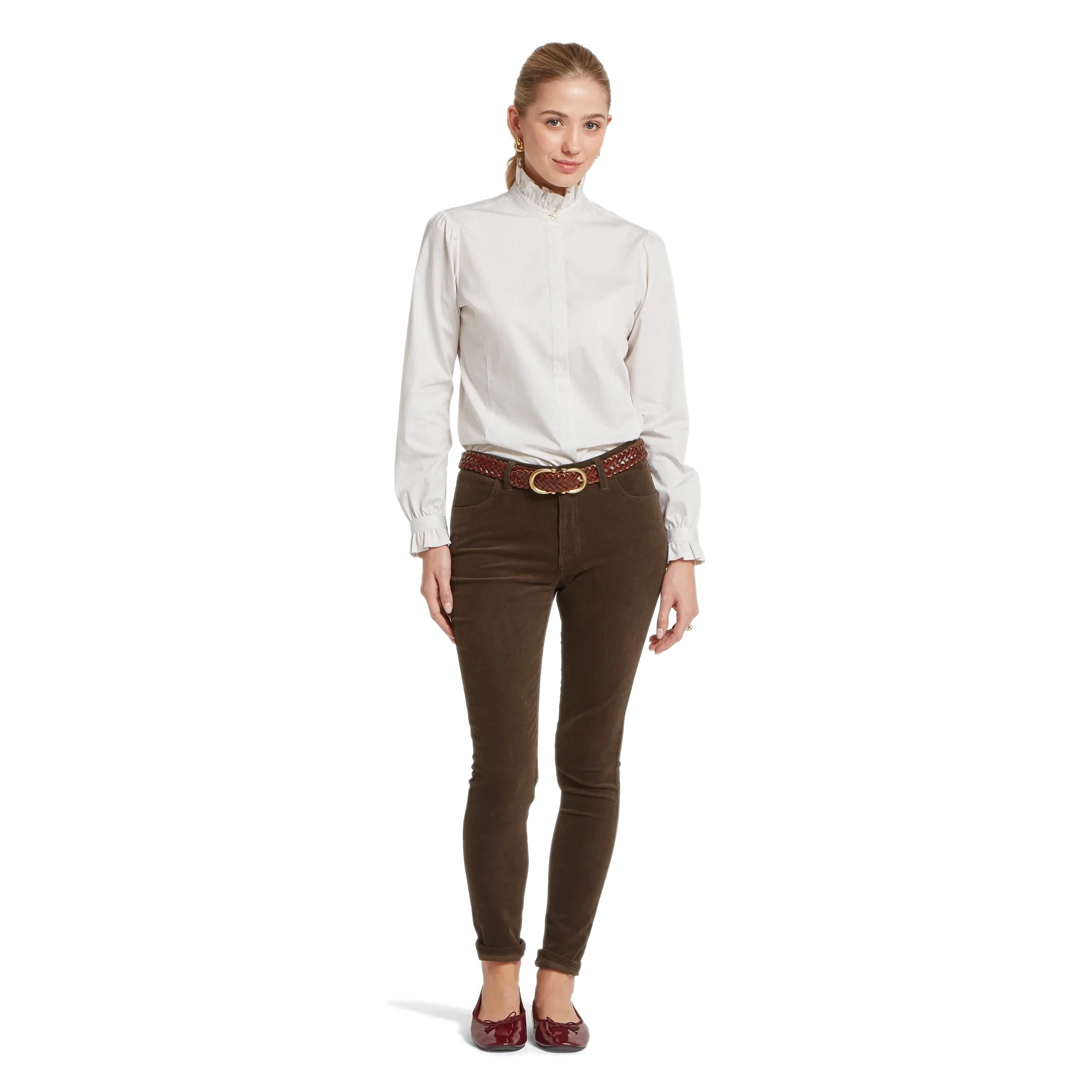 Schoffel Clover Cord Jeans Chocolate