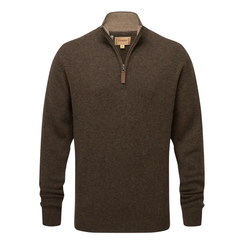 Schoffel Lewis Lambswool Quarter Zip Jumper