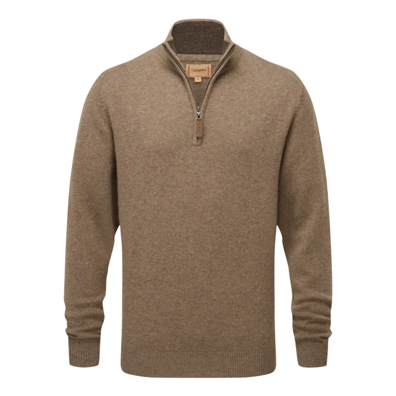 Schoffel Lewis Lambswool Quarter Zip Jumper