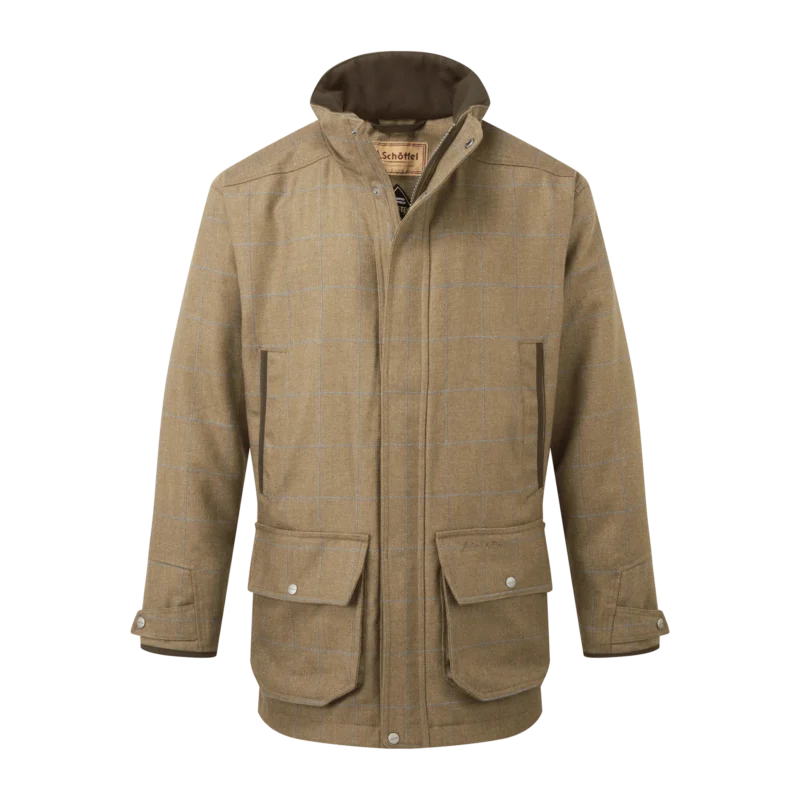 Schoffel Ptarmigan Tweed Classic Coat Corry Tweed