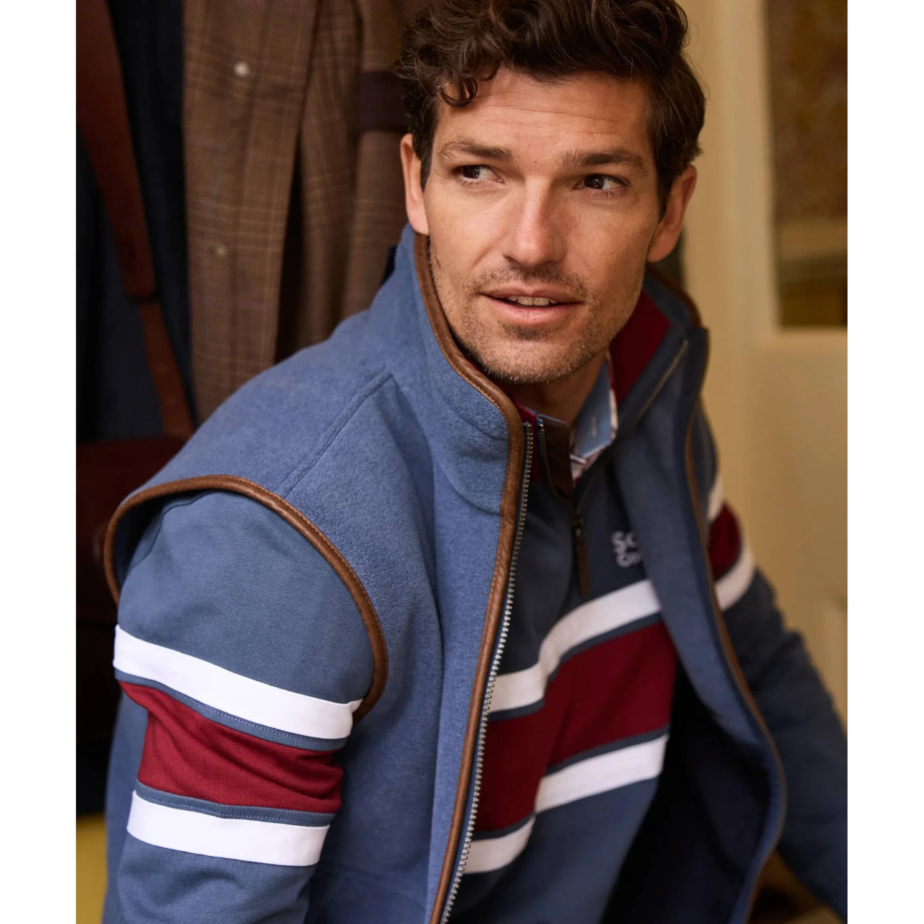 Schoffel Oakham Fleece Gilet Storm Blue